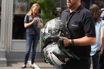 World © Octane Photographic Ltd. Saturday 4th October 2014, Japanese Grand Prix - Suzuka. - Formula 1 Practice 3. Mercedes AMG Petronas F1 W05 Hybrid - Nico Rosberg helmets. Digital Ref: