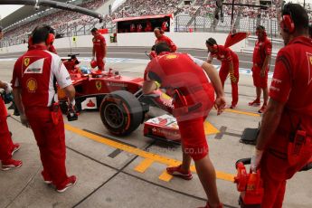 World © Octane Photographic Ltd. Saturday 4th October 2014, Japanese Grand Prix - Suzuka. - Formula 1 Practice 3. Scuderia Ferrari F14T - Fernando Alonso. Digital Ref: