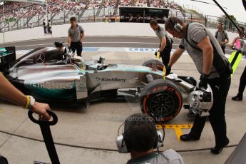 World © Octane Photographic Ltd. Saturday 4th October 2014, Japanese Grand Prix - Suzuka. - Formula 1 Practice 3. Mercedes AMG Petronas F1 W05 Hybrid – Lewis Hamilton. Digital Ref: