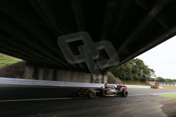 World © Octane Photographic Ltd. Saturday 4th October 2014, Japanese Grand Prix - Suzuka. - Formula 1 Practice 3. Lotus F1 Team E22 - Romain Grosjean. Digital Ref:
