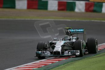 World © Octane Photographic Ltd. Saturday 4th October 2014, Japanese Grand Prix - Suzuka. - Formula 1 Practice 3. Mercedes AMG Petronas F1 W05 Hybrid - Nico Rosberg. Digital Ref: