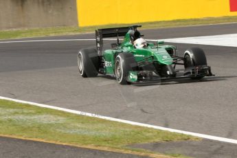 World © Octane Photographic Ltd. Saturday 4th October 2014, Japanese Grand Prix - Suzuka. - Formula 1 Qualifying. Caterham F1 Team CT05 – Kamui Kobayashi. Digital Ref: