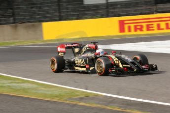 World © Octane Photographic Ltd. Saturday 4th October 2014, Japanese Grand Prix - Suzuka. - Formula 1 Qualifying. Lotus F1 Team E22 - Romain Grosjean. Digital Ref: