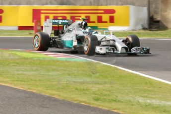 World © Octane Photographic Ltd. Saturday 4th October 2014, Japanese Grand Prix - Suzuka. - Formula 1 Qualifying. Mercedes AMG Petronas F1 W05 Hybrid - Nico Rosberg. Digital Ref: