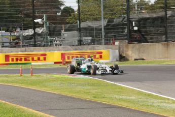 World © Octane Photographic Ltd. Saturday 4th October 2014, Japanese Grand Prix - Suzuka. - Formula 1 Qualifying. Mercedes AMG Petronas F1 W05 Hybrid – Lewis Hamilton. Digital Ref: