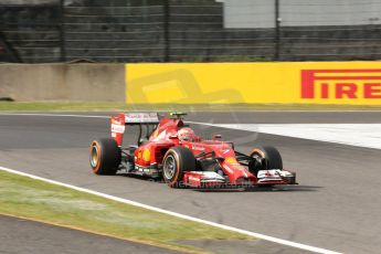 World © Octane Photographic Ltd. Saturday 4th October 2014, Japanese Grand Prix - Suzuka. - Formula 1 Qualifying. Scuderia Ferrari F14T – Kimi Raikkonen. Digital Ref: