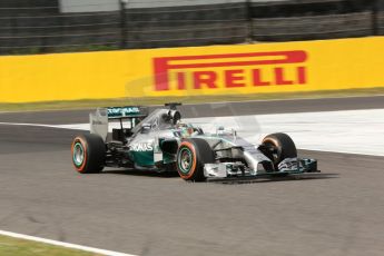 World © Octane Photographic Ltd. Saturday 4th October 2014, Japanese Grand Prix - Suzuka. - Formula 1 Qualifying. Mercedes AMG Petronas F1 W05 Hybrid – Lewis Hamilton. Digital Ref: