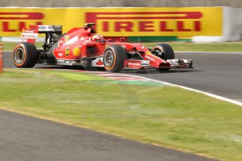 World © Octane Photographic Ltd. Saturday 4th October 2014, Japanese Grand Prix - Suzuka. - Formula 1 Qualifying. Scuderia Ferrari F14T – Kimi Raikkonen. Digital Ref: