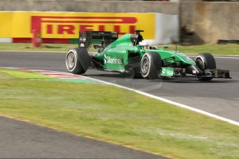 World © Octane Photographic Ltd. Saturday 4th October 2014, Japanese Grand Prix - Suzuka. - Formula 1 Qualifying. Caterham F1 Team CT05 – Kamui Kobayashi. Digital Ref: