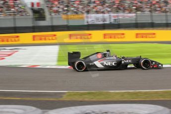 World © Octane Photographic Ltd. Saturday 4th October 2014, Japanese Grand Prix - Suzuka. - Formula 1 Qualifying. Sauber C33 – Adrian Sutil. Digital Ref: