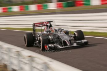 World © Octane Photographic Ltd. Saturday 4th October 2014, Japanese Grand Prix - Suzuka. - Formula 1 Qualifying. Sauber C33 – Adrian Sutil. Digital Ref: