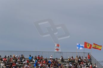 World © Octane Photographic Ltd. Saturday 4th October 2014, Japanese Grand Prix - Suzuka. - Formula 1 Qualifying. Fans flags. Digital Ref: