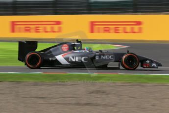 World © Octane Photographic Ltd. Saturday 4th October 2014, Japanese Grand Prix - Suzuka. - Formula 1 Qualifying. Sauber C33 – Esteban Gutierrez. Digital Ref :