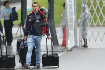World © Octane Photographic Ltd. Sunday 5th October 2014, Japanese Grand Prix - Suzuka. Formula 1 Paddock. Infiniti Red Bull Racing reserve driver - Sebastien Buemi. Digital Ref: 1138CB5D6629