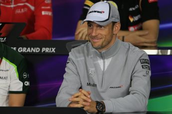 World © Octane Photographic Ltd. Thursday 2nd October 2014, Japanese Grand Prix - Suzuka. - Formula 1 Drivers’ Press conference. McLaren Mercedes - Jenson Button. Digital Ref: 1131LB1D4198