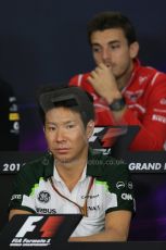 World © Octane Photographic Ltd. Thursday 2nd October 2014, Japanese Grand Prix - Suzuka. - Formula 1 Drivers’ Press conference. Caterham F1 Team – Kamui Kobayashi. Digital Ref: 1131LB1D4315