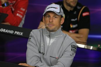 World © Octane Photographic Ltd. Thursday 2nd October 2014, Japanese Grand Prix - Suzuka. - Formula 1 Drivers’ Press conference. McLaren Mercedes - Jenson Button. Digital Ref: 1131LB1D4384