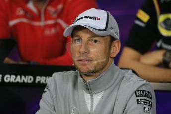 World © Octane Photographic Ltd. Thursday 2nd October 2014, Japanese Grand Prix - Suzuka. - Formula 1 Drivers’ Press conference. McLaren Mercedes - Jenson Button. Digital Ref: 1131LB1D4463