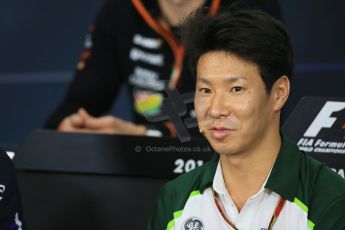 World © Octane Photographic Ltd. Thursday 2nd October 2014, Japanese Grand Prix - Suzuka. - Formula 1 Drivers’ Press conference. Caterham F1 Team – Kamui Kobayashi. Digital Ref: 1131LB1D4468