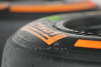 World © Octane Photographic Ltd. Thursday 2nd October 2014, Japanese Grand Prix - Suzuka. - Formula 1 Paddock. Pirelli Hard tyres. Digital Ref: 1129CB1D2110
