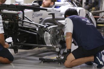 World © Octane Photographic Ltd. Thursday 2nd October 2014, Japanese Grand Prix - Suzuka. - Formula 1 Pitlane. Williams Martini Racing FW36 – Valtteri Bottas. Digital Ref: 1129CB1D2176
