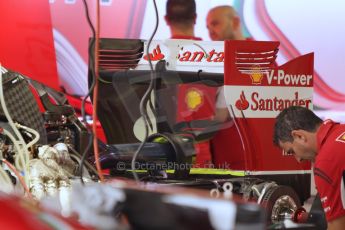 World © Octane Photographic Ltd. Thursday 2nd October 2014, Japanese Grand Prix - Suzuka. - Formula 1 Pitlane. Scuderia Ferrari F14T. Digital Ref: 1129CB1D2213