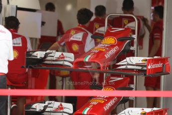 World © Octane Photographic Ltd. Thursday 2nd October 2014, Japanese Grand Prix - Suzuka. - Formula 1 Pitlane. Scuderia Ferrari F14T. Digital Ref: 1129CB1D2230