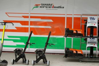 World © Octane Photographic Ltd. Thursday 2nd October 2014, Japanese Grand Prix - Suzuka. - Formula 1 Pitlane. Sahara Force India VJM07. Digital Ref : 1129CB1D2256