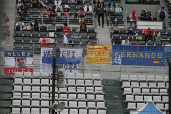 World © Octane Photographic Ltd. Thursday 2nd October 2014, Japanese Grand Prix - Suzuka. - Formula 1 Atmosphere. Fans flags. Digital Ref: 1129CB1D2274