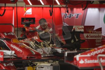 World © Octane Photographic Ltd. Thursday 2nd October 2014, Japanese Grand Prix - Suzuka. - Formula 1 Pitlane. Scuderia Ferrari F14T. Digital Ref: 1129CB1D2278