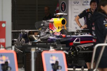 World © Octane Photographic Ltd. Thursday 2nd October 2014, Japanese Grand Prix - Suzuka. Formula 1 Pitlane. Infiniti Red Bull Racing RB10. Digital Ref: 1129CB1D2296