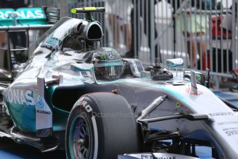 World © Octane Photographic Ltd. Saturday 4th October 2014, Japanese Grand Prix - Suzuka. - Formula 1 Qualifying Parc Ferme. Mercedes AMG Petronas F1 W05 Hybrid - Nico Rosberg. Digital Ref: