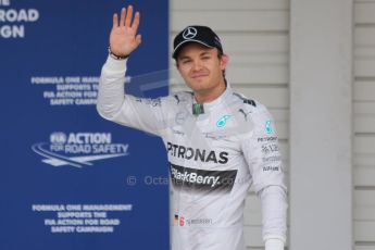 World © Octane Photographic Ltd. Saturday 4th October 2014, Japanese Grand Prix - Suzuka. - Formula 1 Qualifying Parc Ferme. Mercedes AMG Petronas F1 W05 Hybrid - Nico Rosberg. Digital Ref: