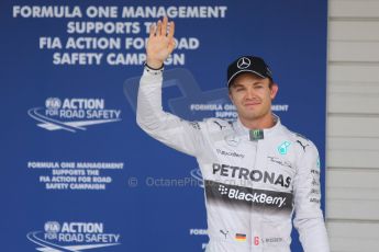 World © Octane Photographic Ltd. Saturday 4th October 2014, Japanese Grand Prix - Suzuka. - Formula 1 Qualifying Parc Ferme. Mercedes AMG Petronas F1 W05 Hybrid - Nico Rosberg. Digital Ref: