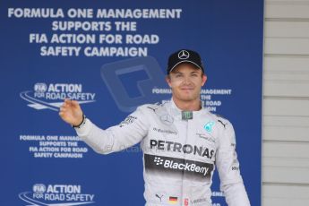 World © Octane Photographic Ltd. Saturday 4th October 2014, Japanese Grand Prix - Suzuka. - Formula 1 Qualifying Parc Ferme. Mercedes AMG Petronas F1 W05 Hybrid - Nico Rosberg. Digital Ref: