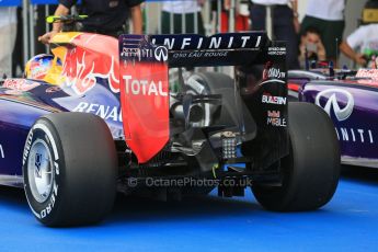 World © Octane Photographic Ltd. Saturday 4th October 2014, Japanese Grand Prix - Suzuka. - Formula 1 Qualifying Parc Ferme. Infiniti Red Bull Racing RB10 – Daniel Ricciardo. Digital Ref: