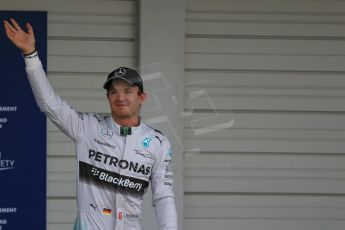 World © Octane Photographic Ltd. Saturday 4th October 2014, Japanese Grand Prix - Suzuka. - Formula 1 Qualifying Parc Ferme. Mercedes AMG Petronas F1 W05 Hybrid - Nico Rosberg. Digital Ref: