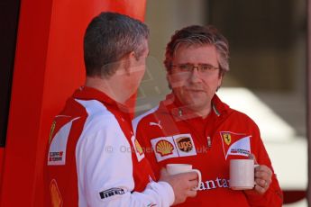 World © Octane Photographic Ltd. 2014 Formula 1 Winter Testing, Circuito de Velocidad, Jerez Winter testing set up day – Monday 27th January 2014. Scuderia Ferrari Technical Director Pat Fry. Digital Ref : 0879cb1d8837