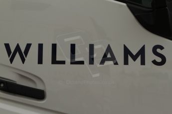 World © Octane Photographic Ltd. 2014 Formula 1 Winter Testing, Circuito de Velocidad, Jerez Winter testing set up day – Monday 27th January 2014. New Williams F1 Team logo. Digital Ref : 0879cb7d6974