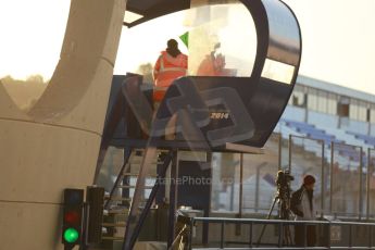 World © Octane Photographic Ltd. 2014 Formula 1 Winter Testing, Circuito de Velocidad, Jerez. Tuesday 28th January 2014. Day 1. The green flag drops to start the 1st test of 2014. Digital Ref: 0882cb1d9291