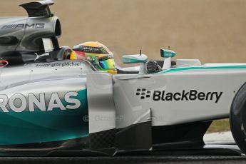 World © Octane Photographic Ltd. 2014 Formula 1 Winter Testing, Circuito de Velocidad, Jerez. Tuesday 28th January 2014. Day 1. Mercedes AMG Petronas F1 W05 – Lewis Hamilton. Digital Ref: 0882cb1d9460