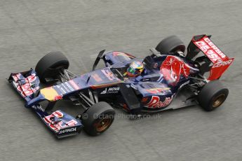 World © Octane Photographic Ltd. 2014 Formula 1 Winter Testing, Circuito de Velocidad, Jerez. Tuesday 28th January 2014. Day 1. Scuderia Toro Rosso STR9 - Jean-Eric Vergne. Digital Ref: 0882cb1d9547