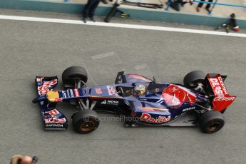 World © Octane Photographic Ltd. 2014 Formula 1 Winter Testing, Circuito de Velocidad, Jerez. Tuesday 28th January 2014. Day 1. Scuderia Toro Rosso STR9 - Jean-Eric Vergne. Digital Ref: 0882cb1d9561