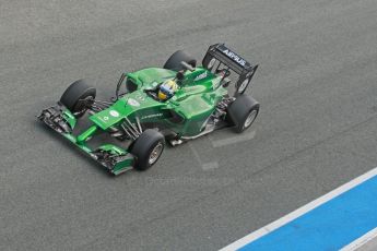 World © Octane Photographic Ltd. 2014 Formula 1 Winter Testing, Circuito de Velocidad, Jerez. Tuesday 28th January 2014. Day 1. Caterham F1 Team CT05 – Marcus Ericsson. Digital Ref: 0882cb1d9587