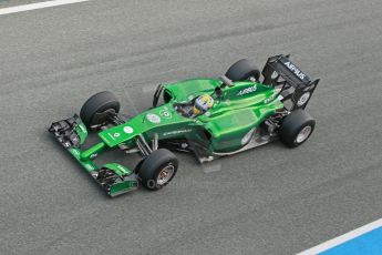 World © Octane Photographic Ltd. 2014 Formula 1 Winter Testing, Circuito de Velocidad, Jerez. Tuesday 28th January 2014. Day 1. Caterham F1 Team CT05 – Marcus Ericsson. Digital Ref: 0882cb1d9594