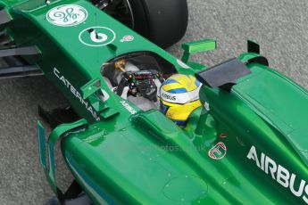 World © Octane Photographic Ltd. 2014 Formula 1 Winter Testing, Circuito de Velocidad, Jerez. Tuesday 28th January 2014. Day 1. Caterham F1 Team CT05 – Marcus Ericsson. Digital Ref: 0882cb1d9605