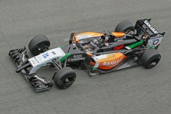 World © Octane Photographic Ltd. 2014 Formula 1 Winter Testing, Circuito de Velocidad, Jerez. Tuesday 28th January 2014. Day 1. Sahara Force India VJM07 – Sergio Perez. Digital Ref: 0882cb1d9649