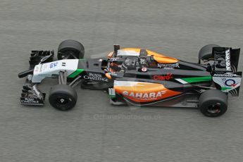 World © Octane Photographic Ltd. 2014 Formula 1 Winter Testing, Circuito de Velocidad, Jerez. Tuesday 28th January 2014. Day 1. Sahara Force India VJM07 – Sergio Perez. Digital Ref: 0882cb1d9654