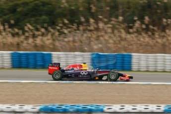 World © Octane Photographic Ltd. 2014 Formula 1 Winter Testing, Circuito de Velocidad, Jerez. Tuesday 28th January 2014. Day 1. Infiniti Red Bull Racing RB10 - Sebastian Vettel. Digital Ref: 0882cb1d9729