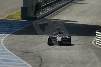 World © Octane Photographic Ltd. 2014 Formula 1 Winter Testing, Circuito de Velocidad, Jerez. Tuesday 28th January 2014. Day 1. Scuderia Toro Rosso STR9 - Jean-Eric Vergne. Digital Ref: 0882lb1d0086